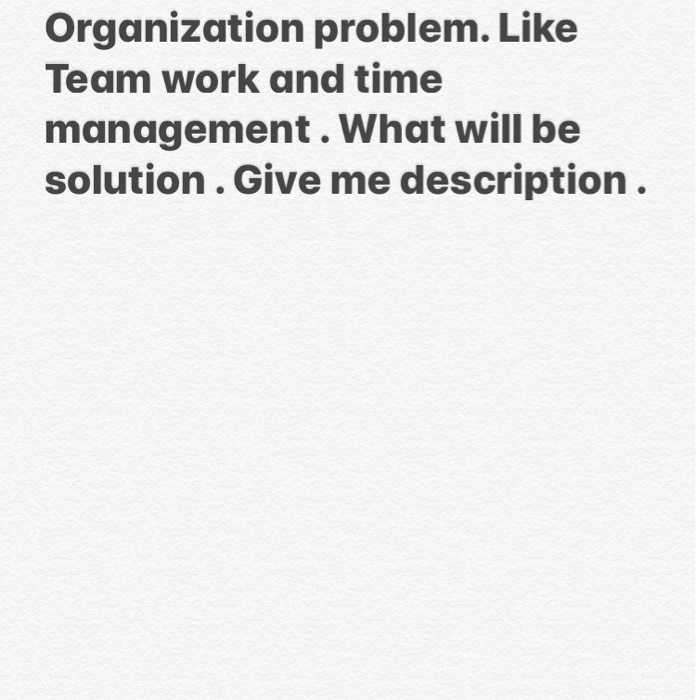 Research project ( Problem statement about