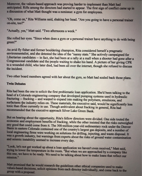 please read the case study and answer the