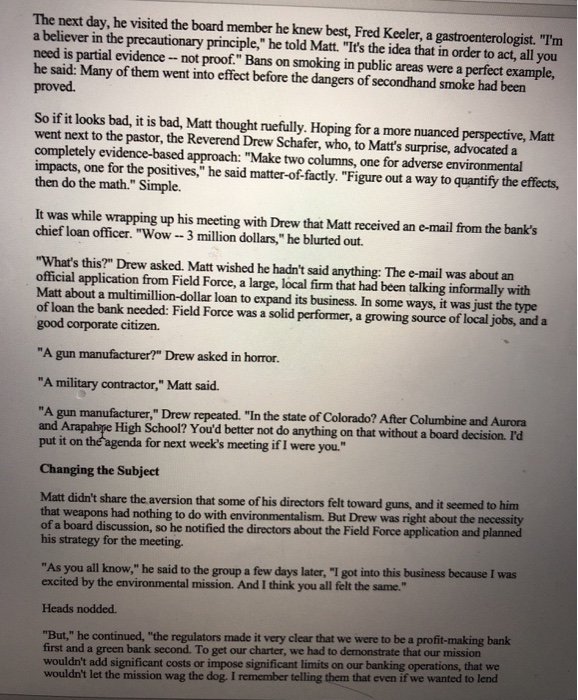 please read the case study and answer the