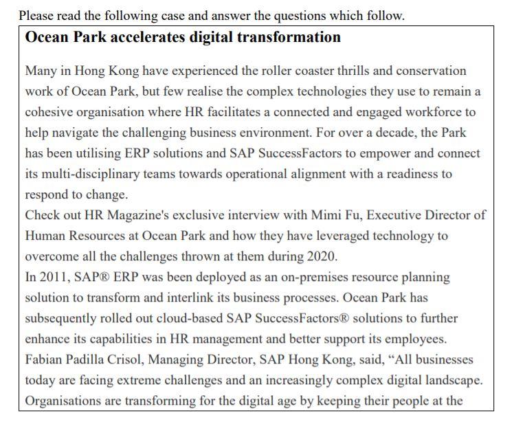 Please read the following case and answer the