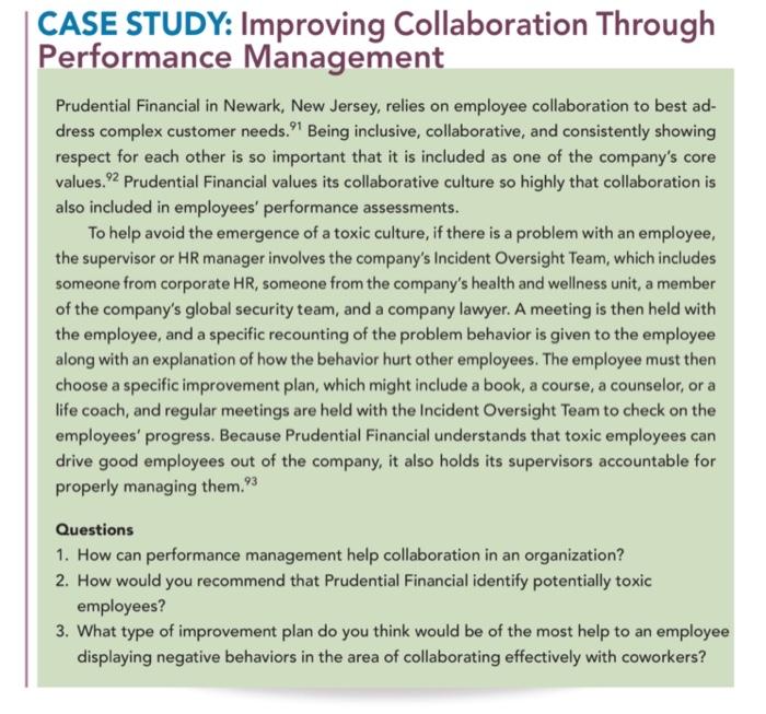 1. How can performance management help