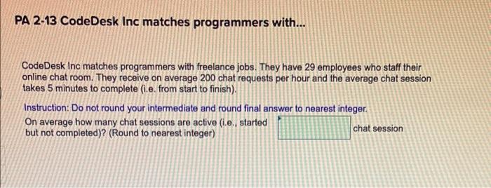 PA 2-13 CodeDesk Inc matches programmers with...
