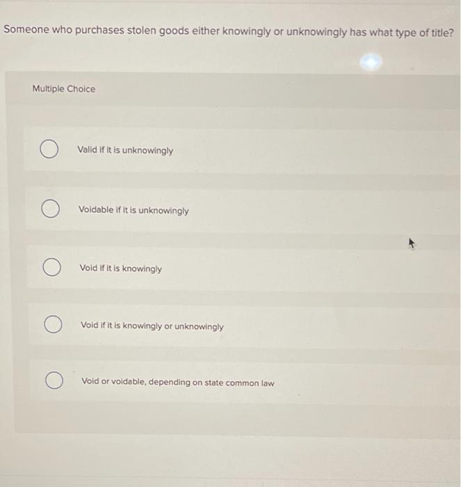 Someone who purchases stolen goods either