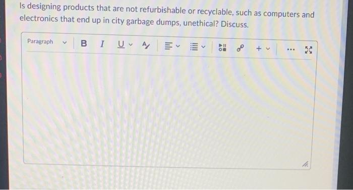 short answer Is designing products that are not