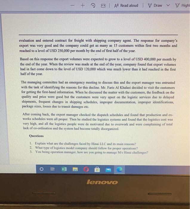 - + A Read aloud Draw High evaluation and entered