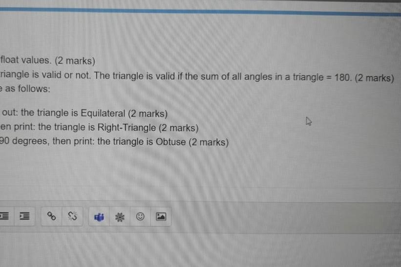 plese quiqly Write a C program that: 1. Input the
