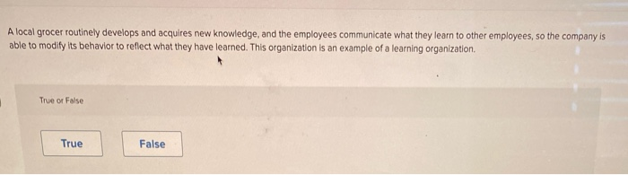 A local grocer routinely develops and acquires