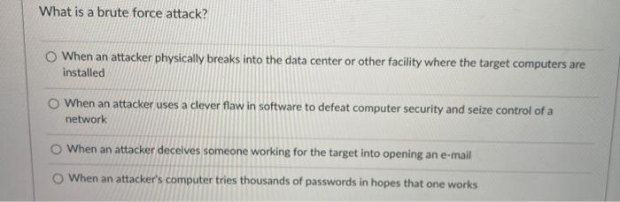 How many databases does an ERP have? O A database
