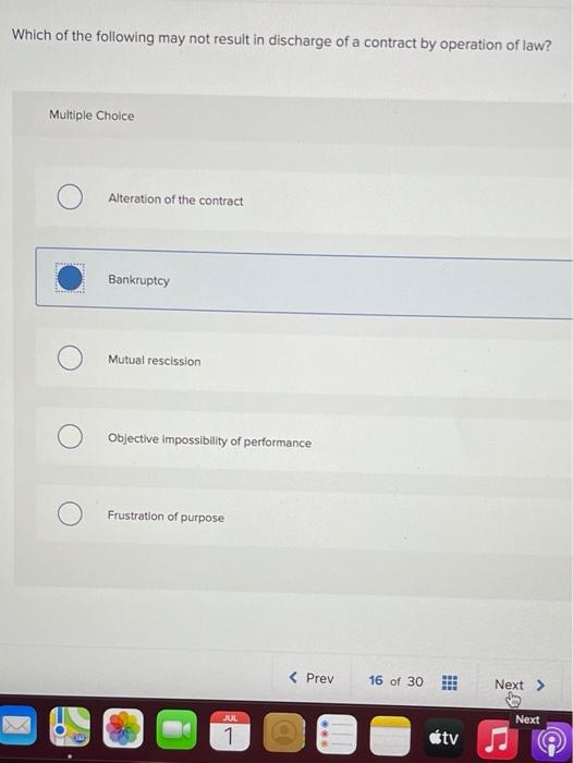 Which of the following may not result in