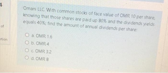The shareholders wealth can be represented by