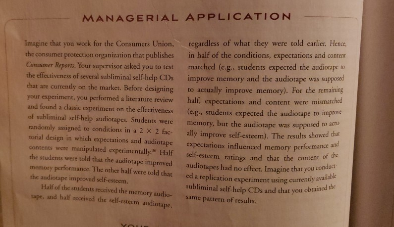 read the case study and answer the following