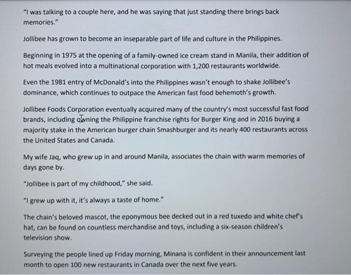 By reading this article, 1. Do you think that