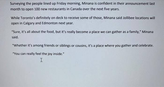 By reading this article, 1. Do you think that