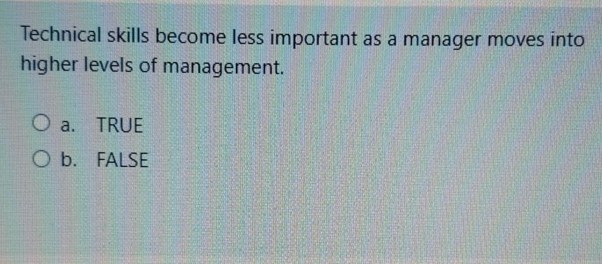 Technical skills become less important as a