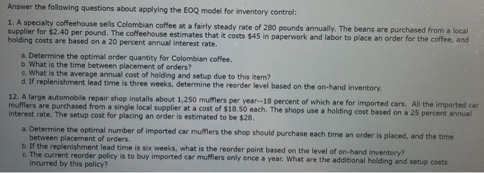 Answer the following questions about applying the