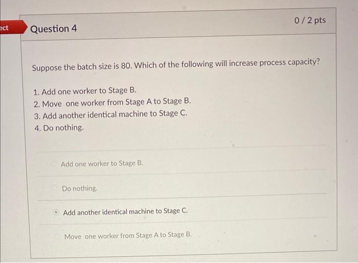 Consider a 3-stage sequential batch process.