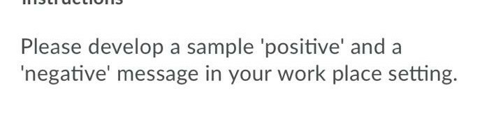Please develop a sample 'positive' and a