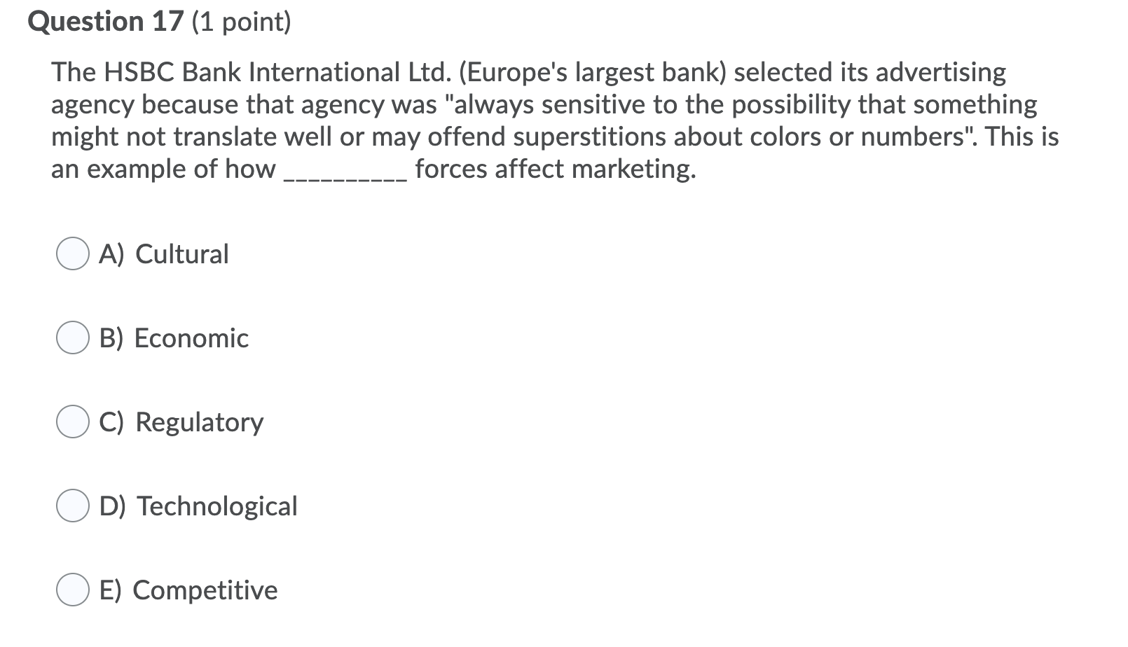 In a survey conducted immediately after the World