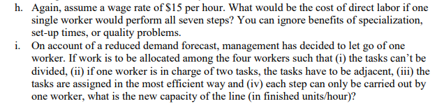 g. Based on recommendations of a consultant,