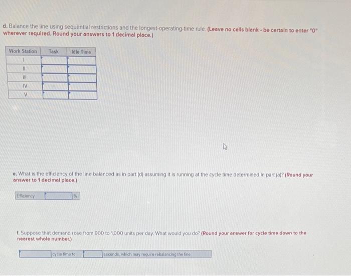 The following tasks are to be performed on an