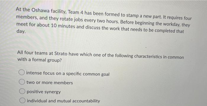 Teams at Strato Engineering (Scenario) Strato