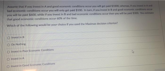 A resource constraint with a shadow price equal