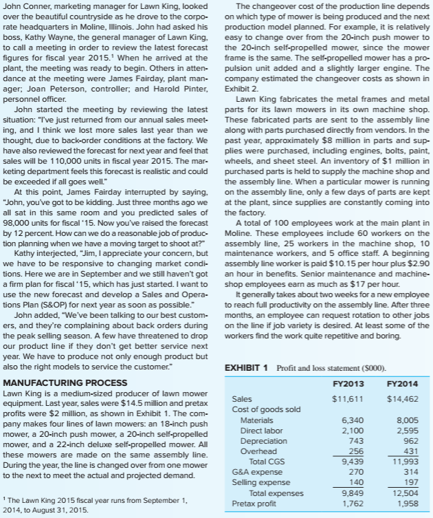 Please answer questions 1. Develop a forecast to