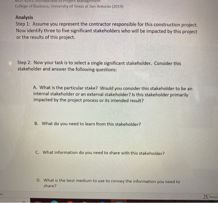 Exercise 03 - Stakeholder Communications