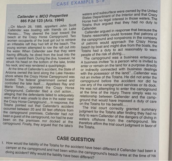 IRAC method for these 4 cases CASE EXAMPLE 5-6