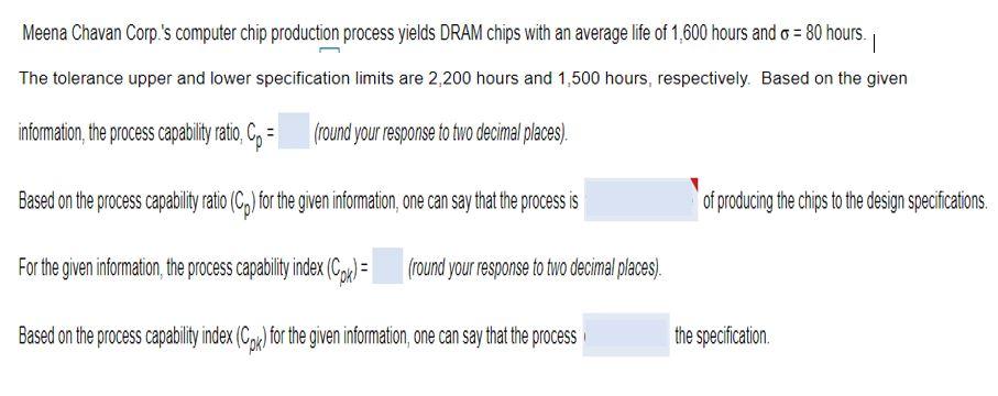 Meena Chavan Corp.'s computer chip production