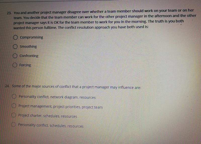1. True or False: A Project is defined as being