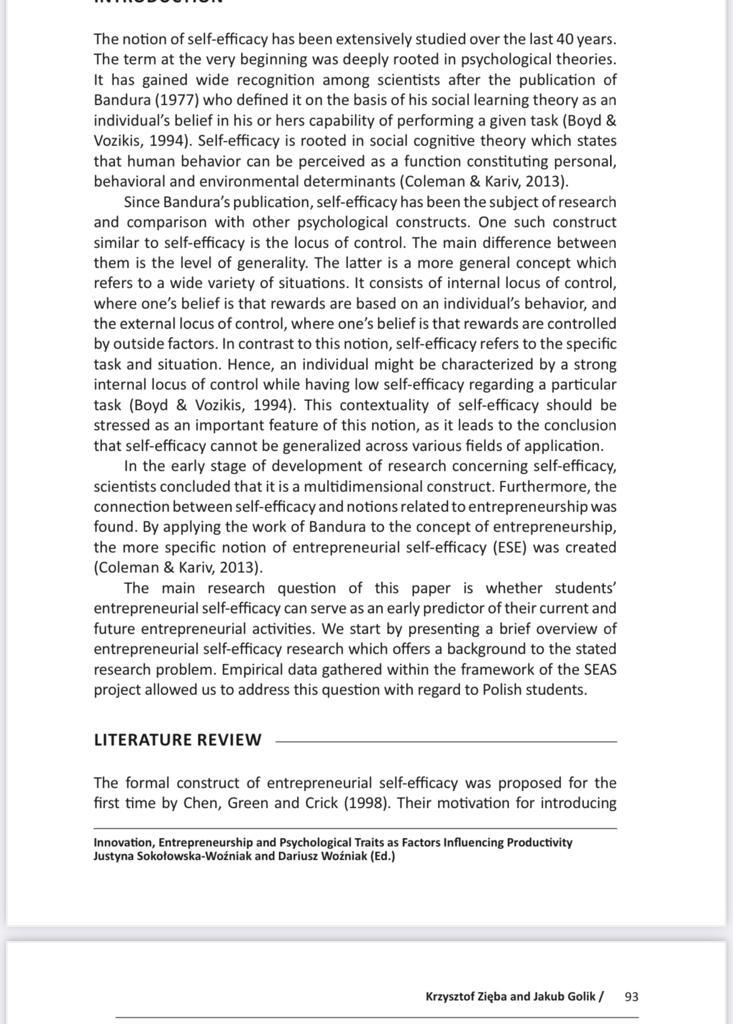 DOI: 10.7341/20181415 JEL code: L26/ 91 Testing