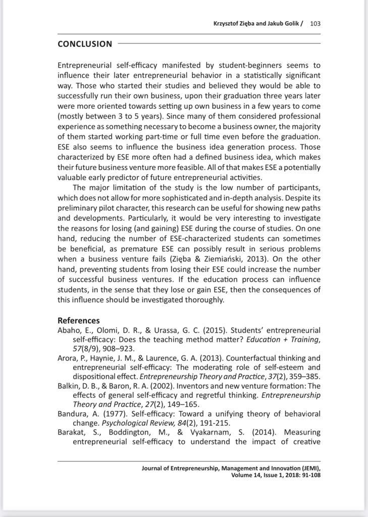 DOI: 10.7341/20181415 JEL code: L26/ 91 Testing