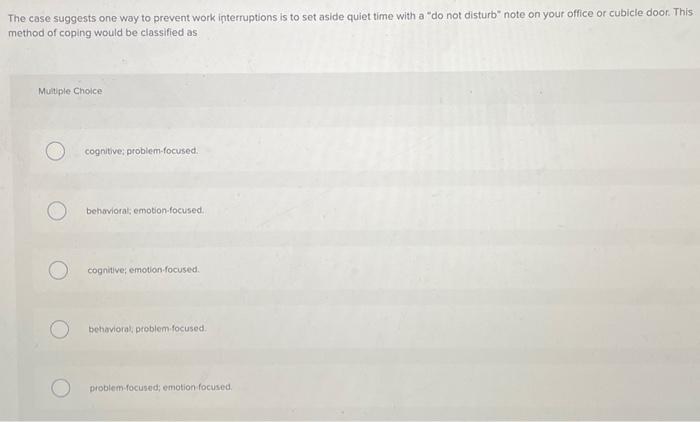 The case suggests one way to prevent work