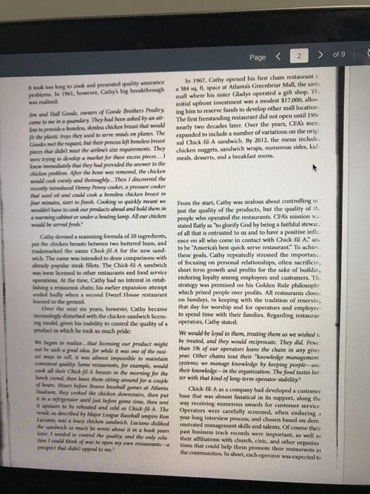 Chick-Fil-A: Bird of a Different Feather CO Page