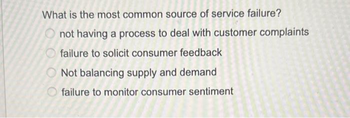 What is the most common source of service