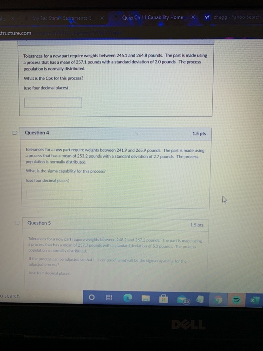 Quiz: Ch 11 Capability Home X My Sac State |