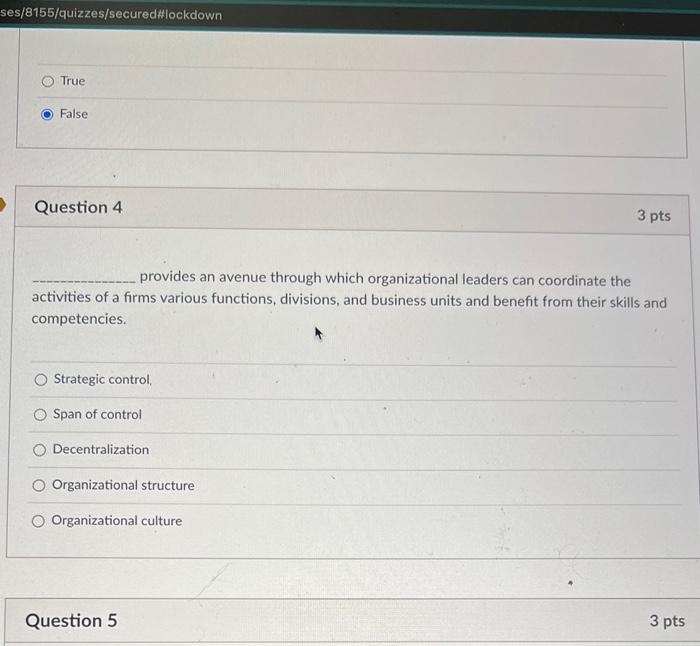 ses/8155/quizzes/secured #lockdown True False