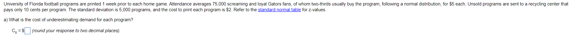 b) what is the overage cost per program ? c) how