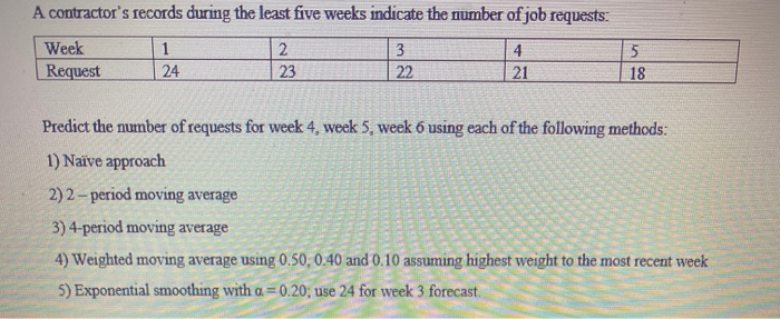 A contractor's records during the least five