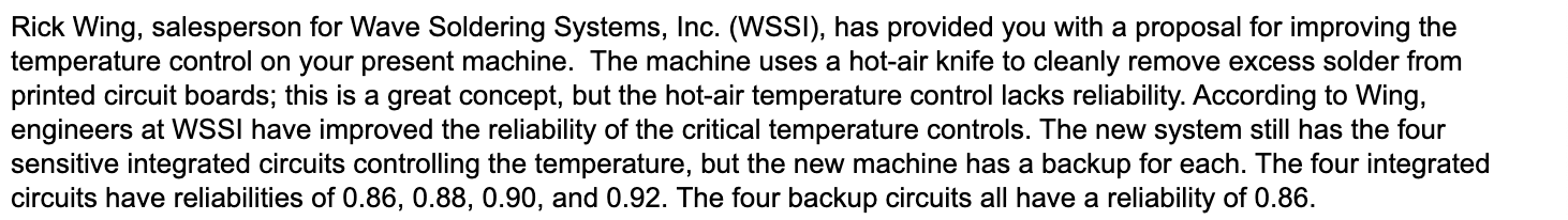 The overall reliability of the new temperature
