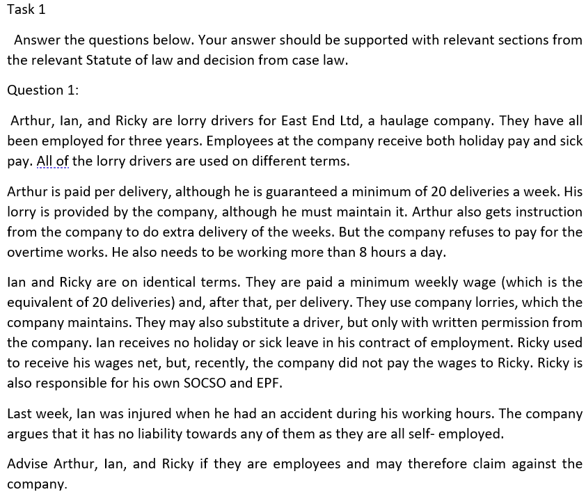 Task 1 Answer the questions below. Your answer