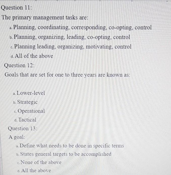 Section B: Multiple choice questions (1x40)