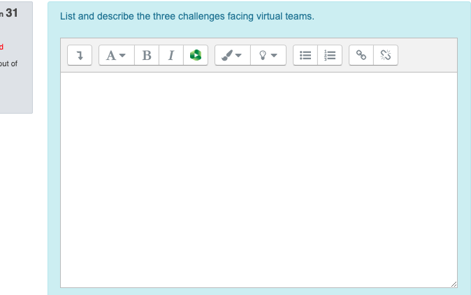 31 List and describe the three challenges facing