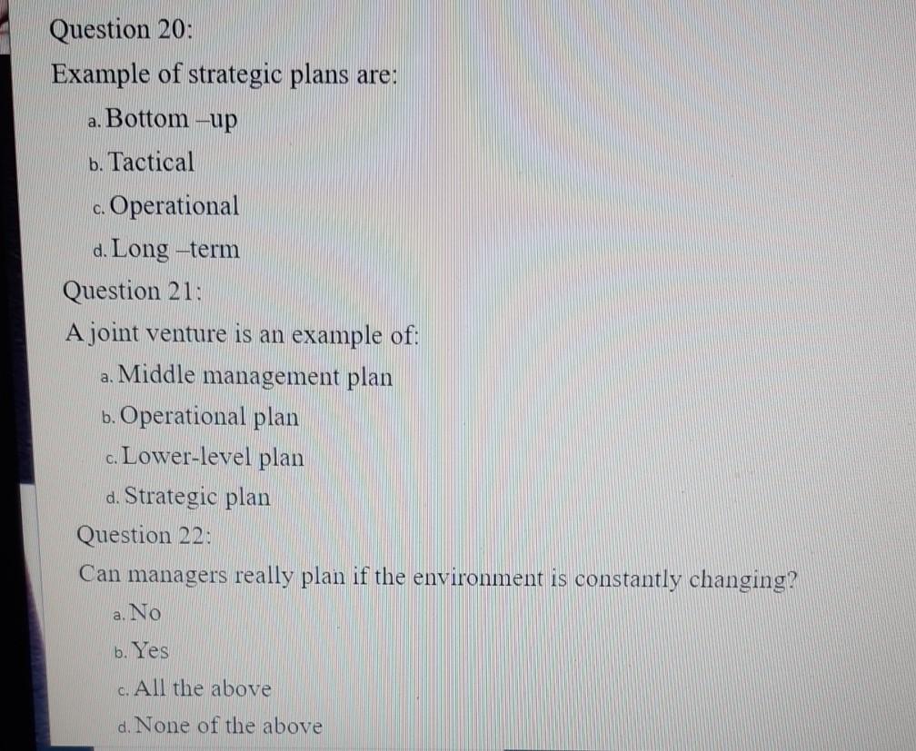 Section B: Multiple choice questions (1x40)