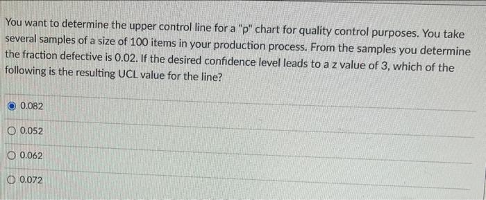 An operations manager has narrowed down the