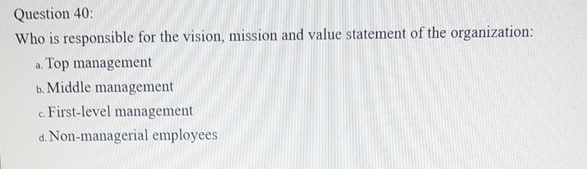 Section B: Multiple choice questions (1x40)