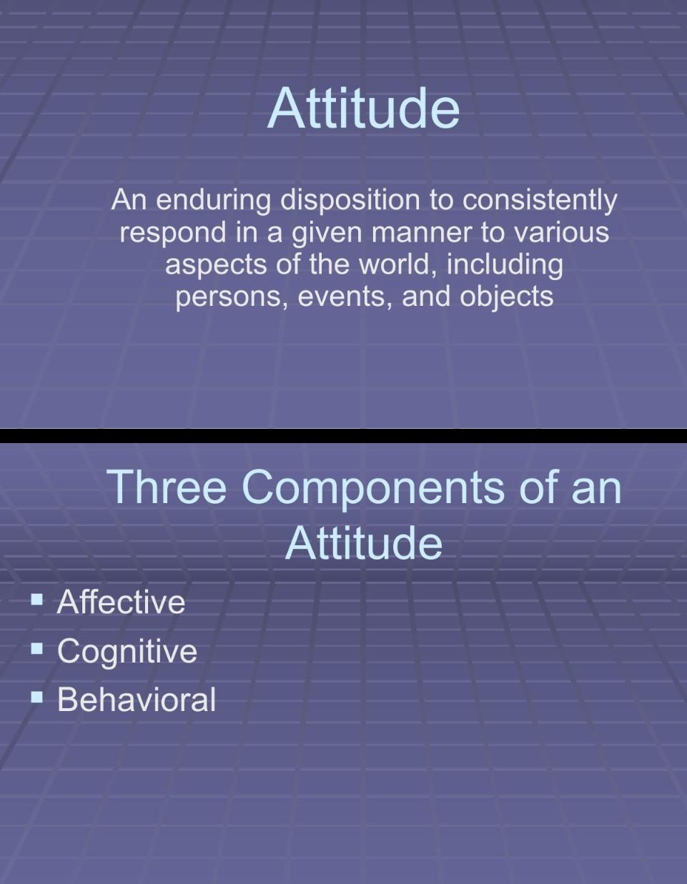 Make summary of attitude measurement by using