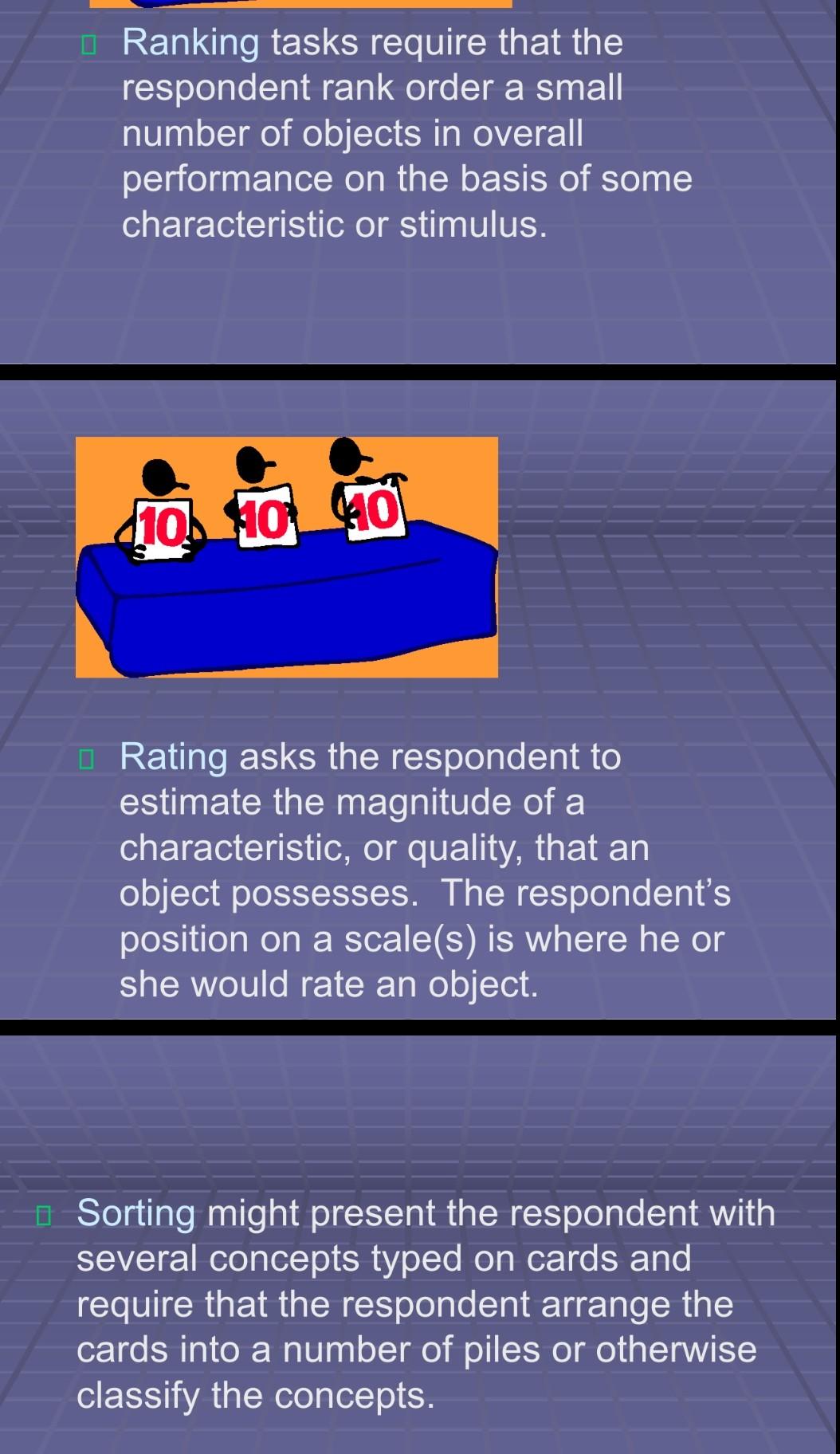 Make summary of attitude measurement by using