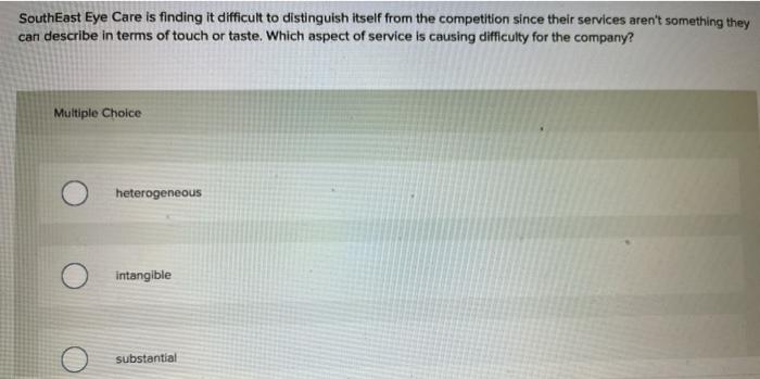 need the answer asap. SouthEast Eye Care is